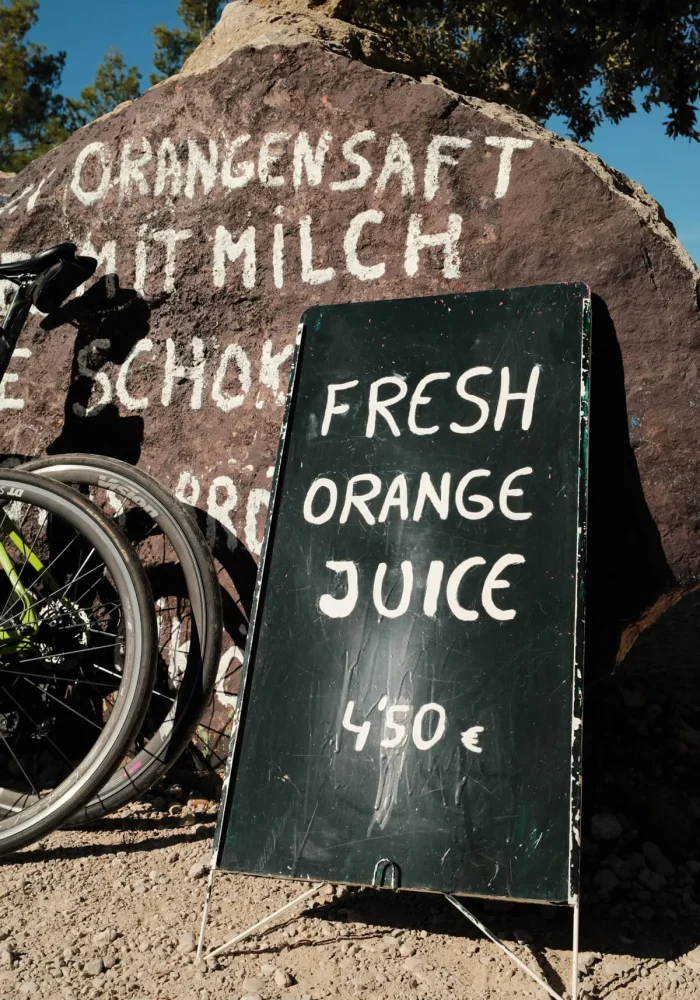 Orangensaft am Weg